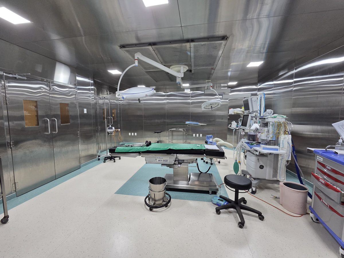 The operating theatre at Vaiola Hospital, Nuku’alofa, Tonga